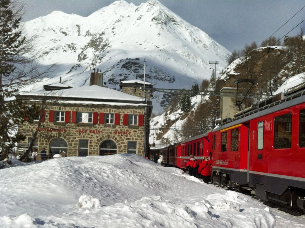Bernina: Ein Zwischenhalt auf der Alp Grüm lohnt sich