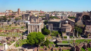 Blick aufs Forum Romanum vom Palatin aus