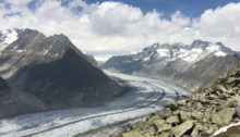 Der grosse Aletschgletscher vom Bettmerhorn aus gesehen
