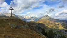 Die Bergspitze des Riederhorns
